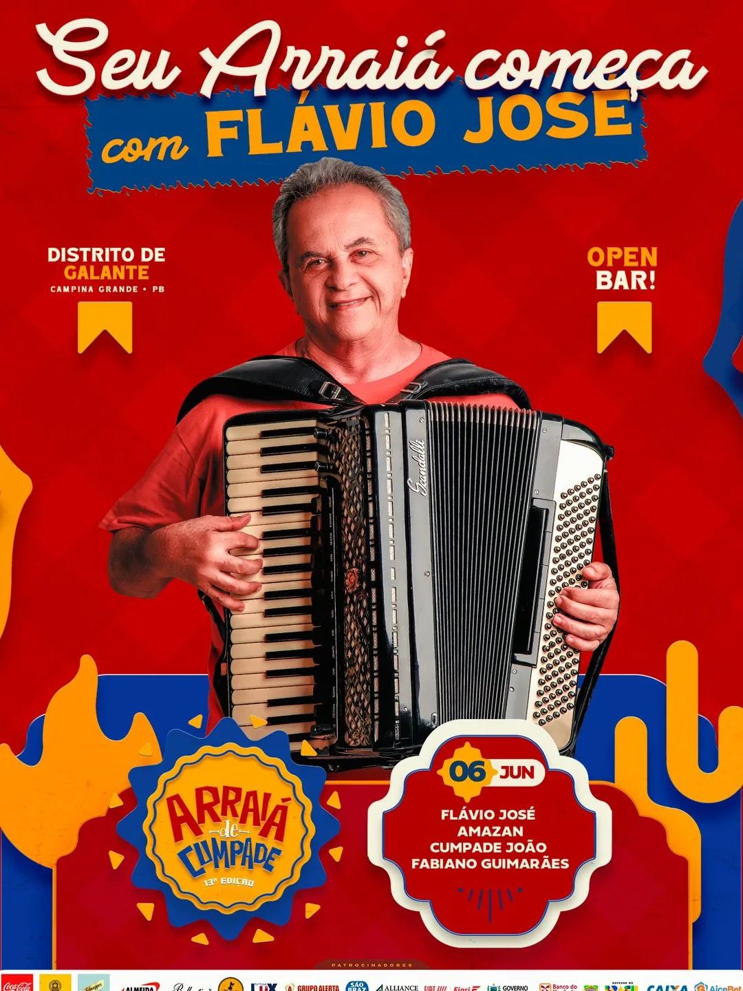 Arraiá de Cumpade inicia temporada de shows neste sábado (6) com forró e cultura nordestina no Distrito de Galante