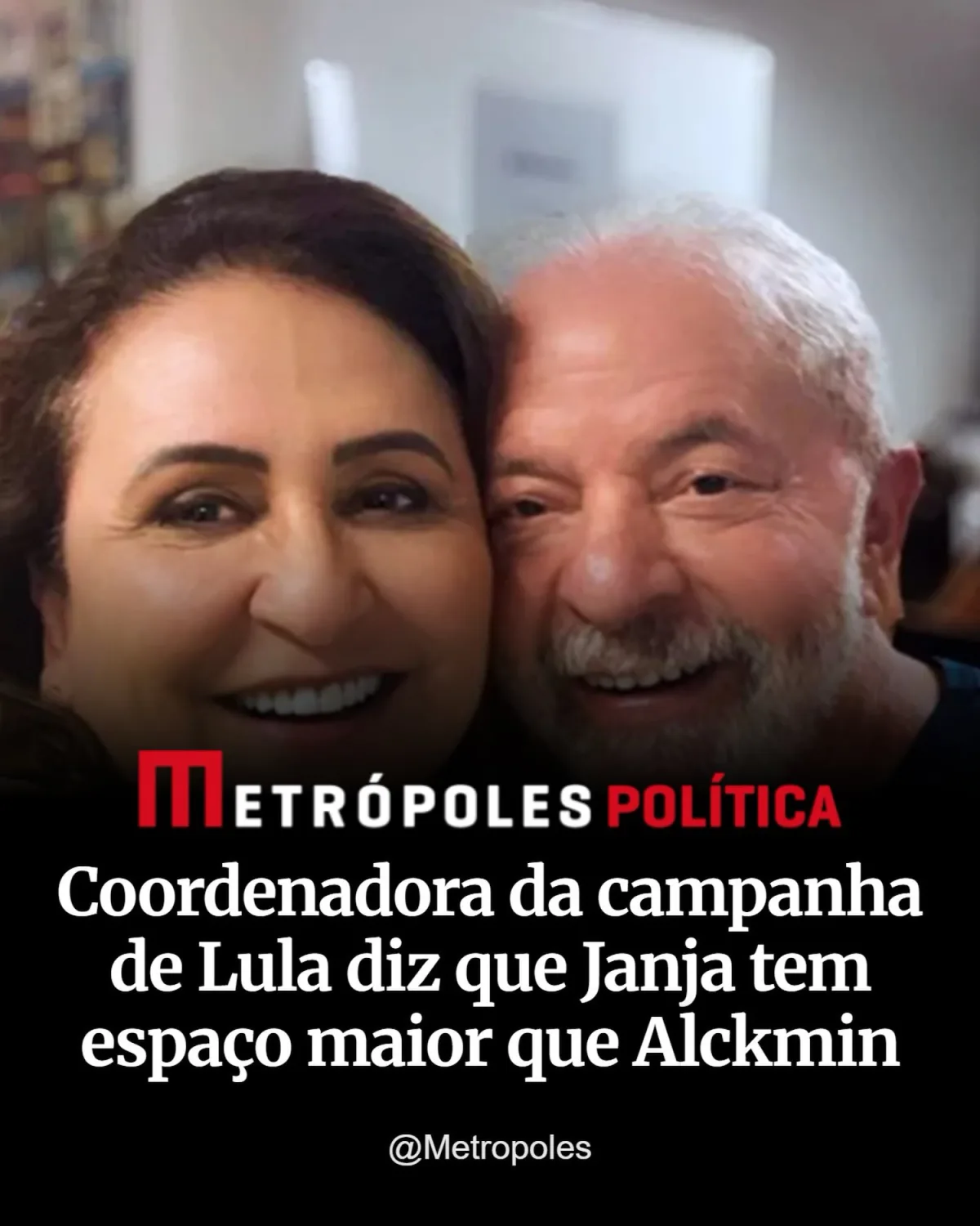 coordenadora da campanha de Lula diz que Janja tem espaço maior que Alckmin