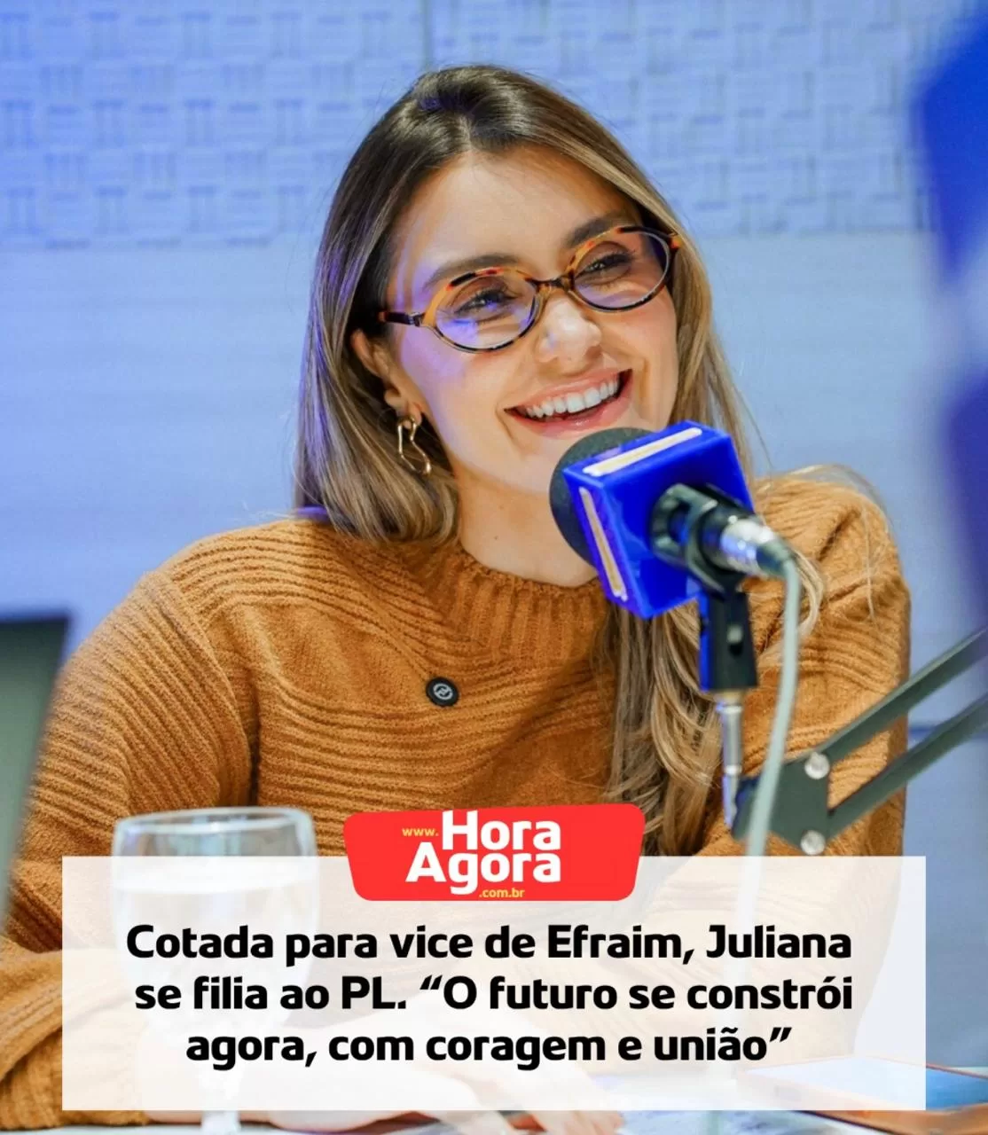 Cotada para vice de Efraim, Juliana se filia ao PL. "O futuro se constrói agora, com coragem e união”