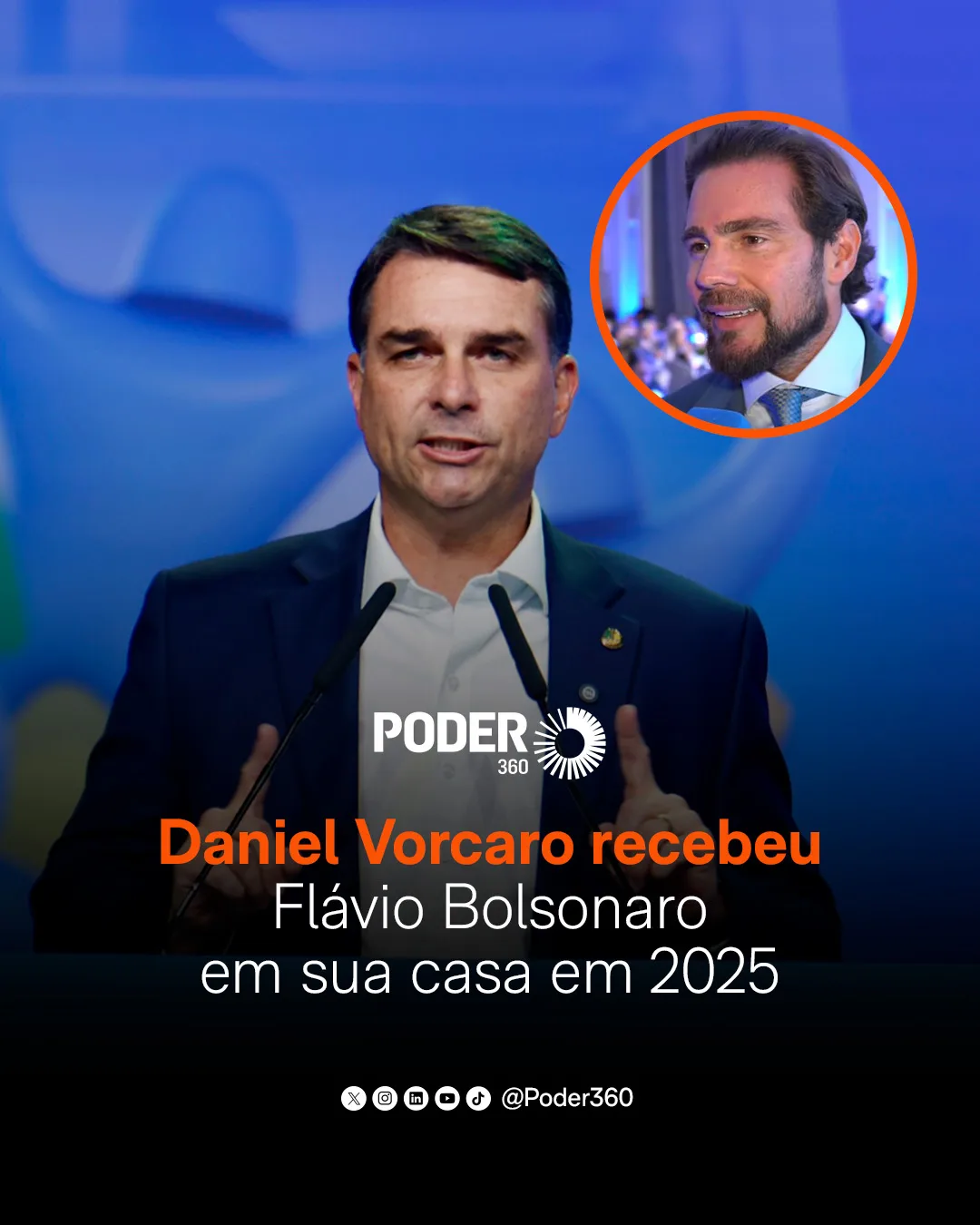 Daniel Vorcaro recebeu Flávio Bolsonaro em sua casa em 2025