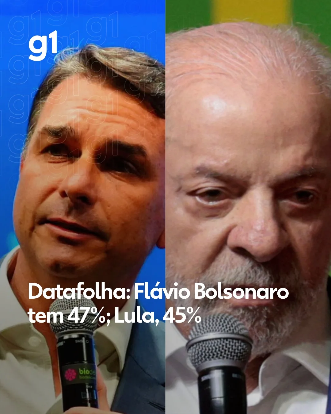 DATAFOLHA: Flávio Bolsonaro tem 47%; Lula 45%