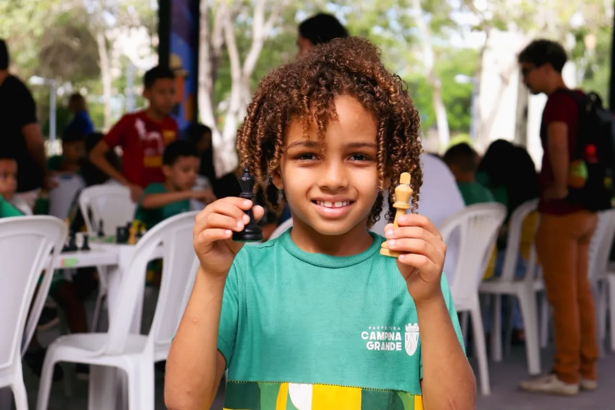 Educação de Campina celebra cinco anos do projeto Jogada de Mestre com Festival "Xadrez para Todos"