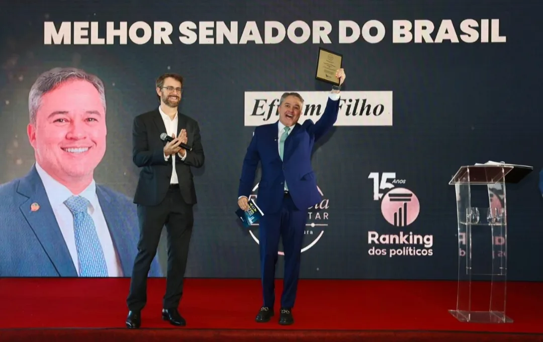 Efraim transforma sequência de prêmios em marca histórica no Senado Federal