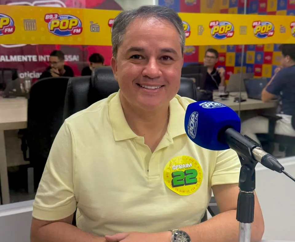 Em sabatina na POP, Efraim coloca segurança no centro do debate e defende mudança na gestão da Paraíba