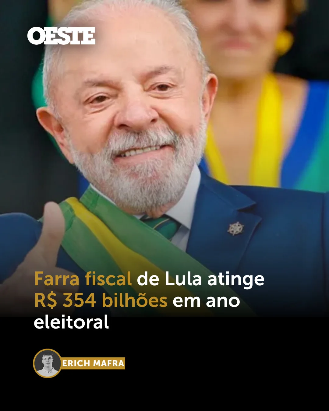 Farra fiscal de Lula atinge  R$ 354 bilhões em ano eleitoral