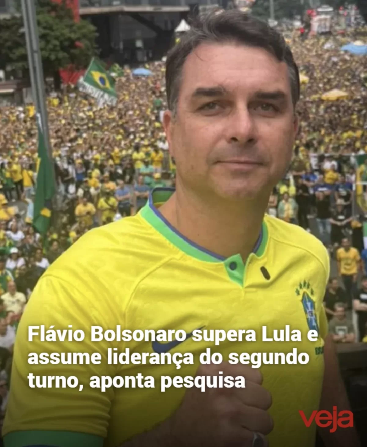Flávio Bolsonaro supera Lula e assume liderança do segundo turno, aponta pesquisa