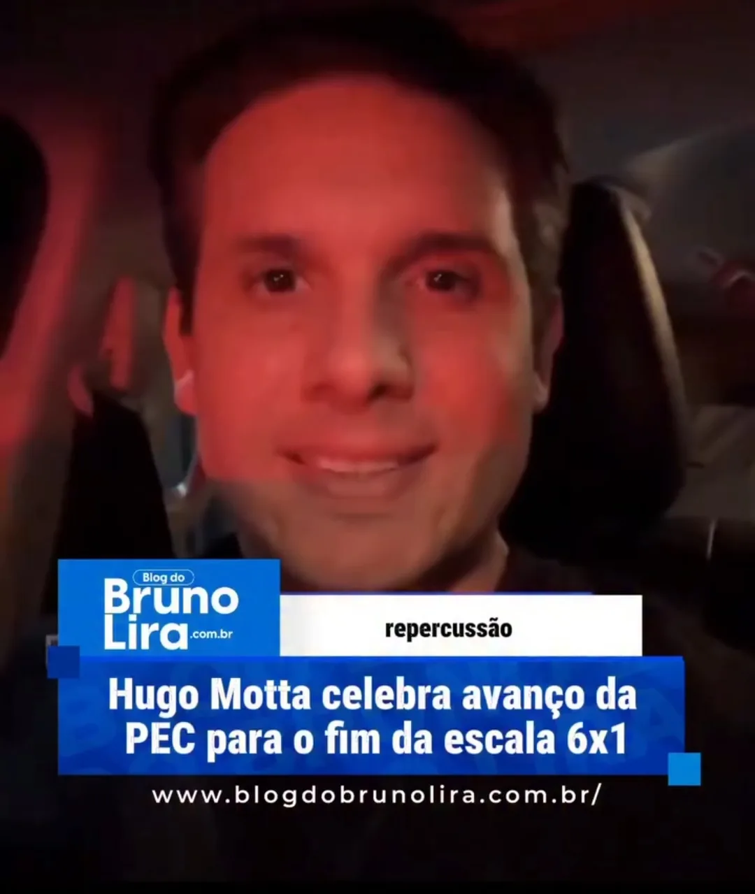 Hugo Motta celebra avanço da PEC pra o fim da escala 6x1