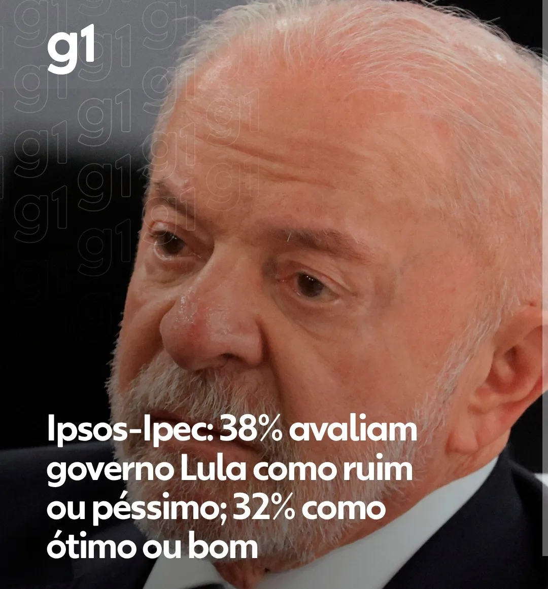 Ipsos-Ipec: 38% avaliam governo Lula como ruim ou péssimo; 32% como ótimo ou bom