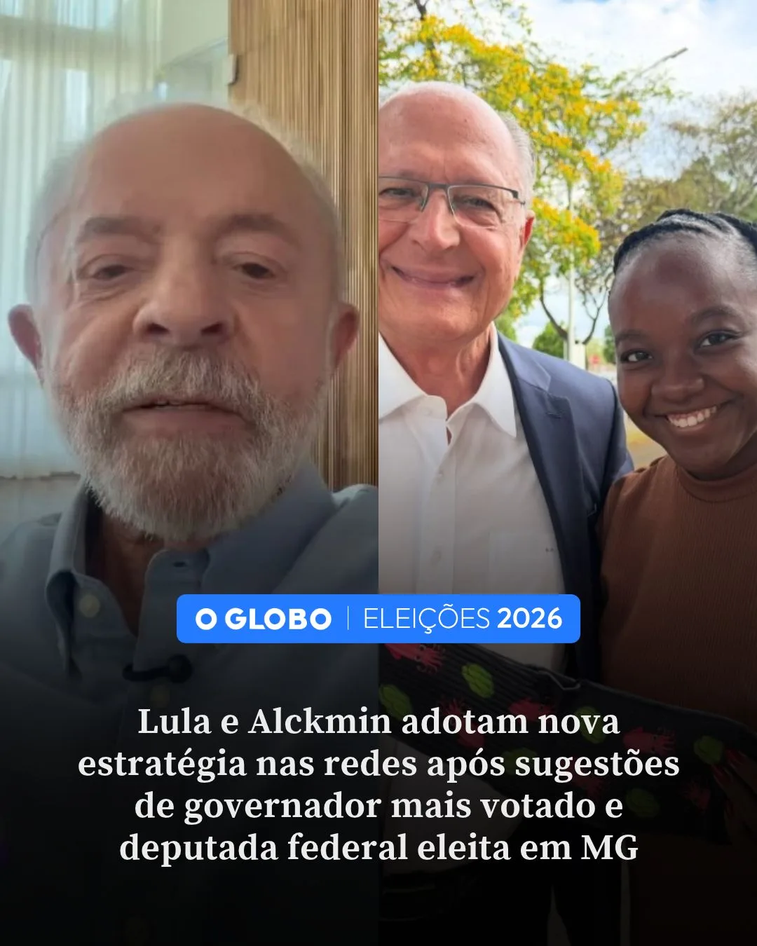 Lula e Alckmin adotam nova estratégia nas redes após sugestões de governador mais votado e deputada federal eleita em MG