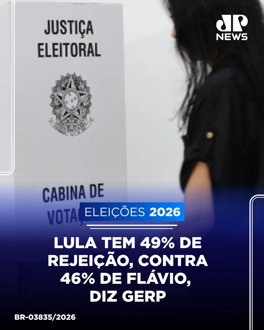 Lula tem 49% de rejeição, contra 46% de Flávio, diz GERP