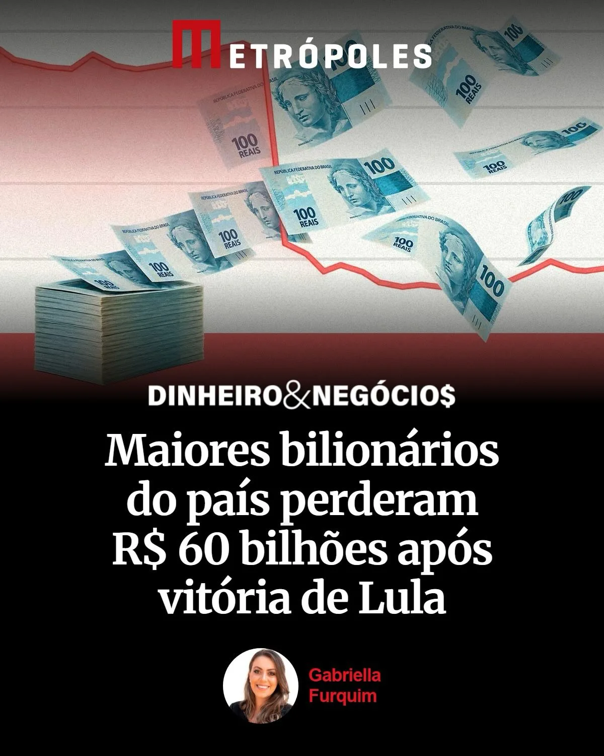Maiores bilionários do país prederam R$ 60 bilhões após vitória de Lula