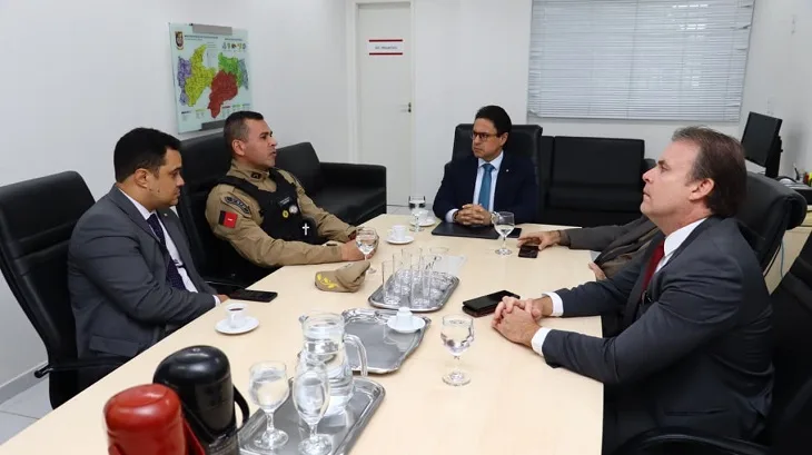 MPPB se reúne com Comando do 3º BPM em Patos e reforça parceria para o combate à criminalidade no Sertão