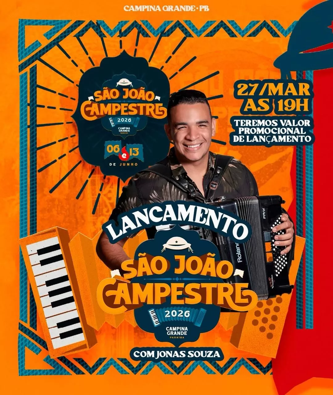 Programação do São João Campestre será lançada nesta sexta-feira (27) em Campina Grande