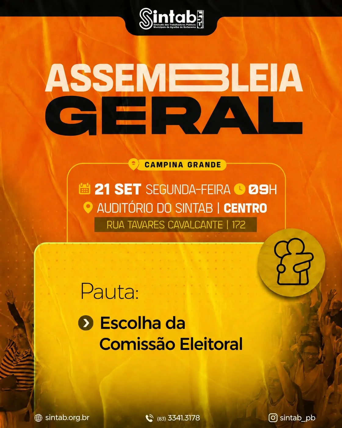 SERVIÇO PÚBLICO: ASSEMBLEIA GERAL - SINTAB