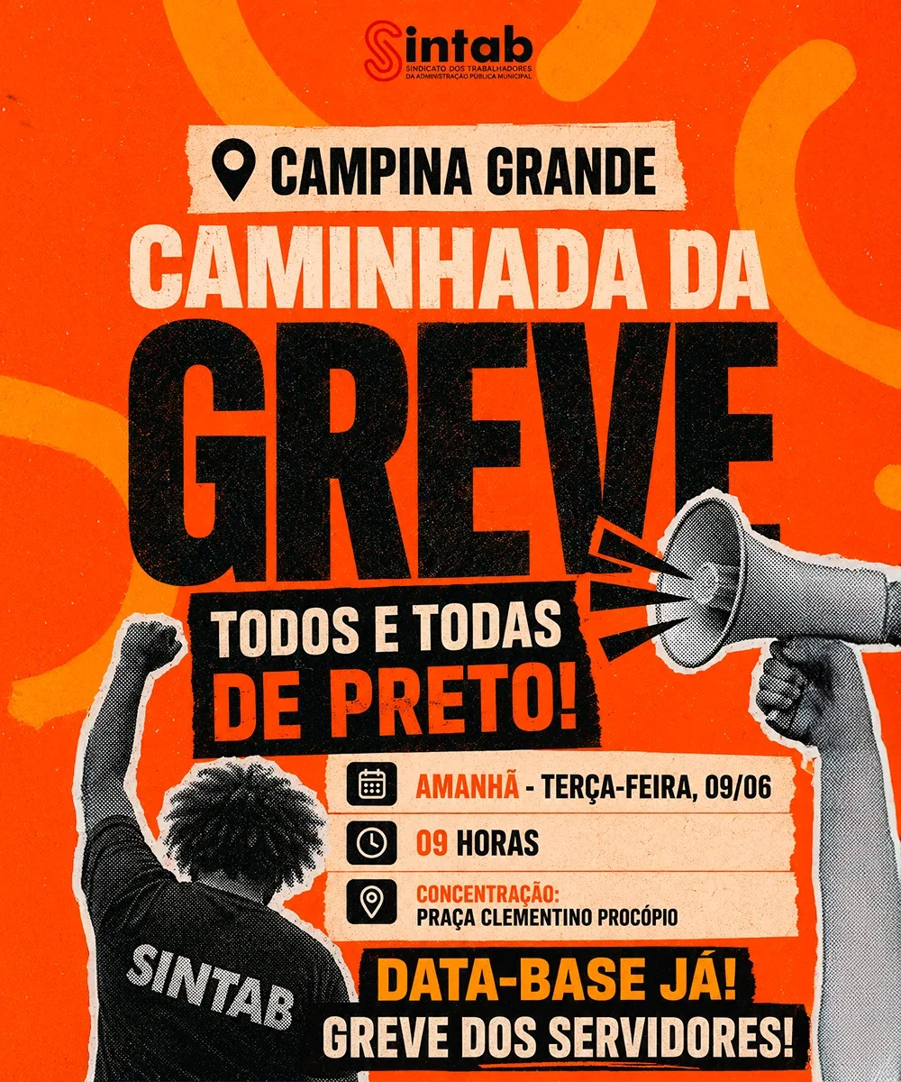 Serviço público: caminhada de greve - Sintab