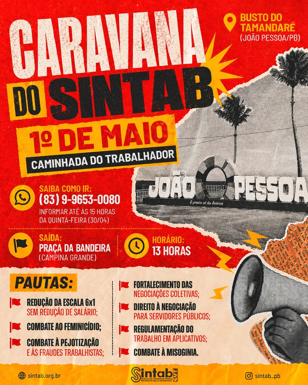 SERVIÇO PÚBLICO: CARAVANA - SINTAB