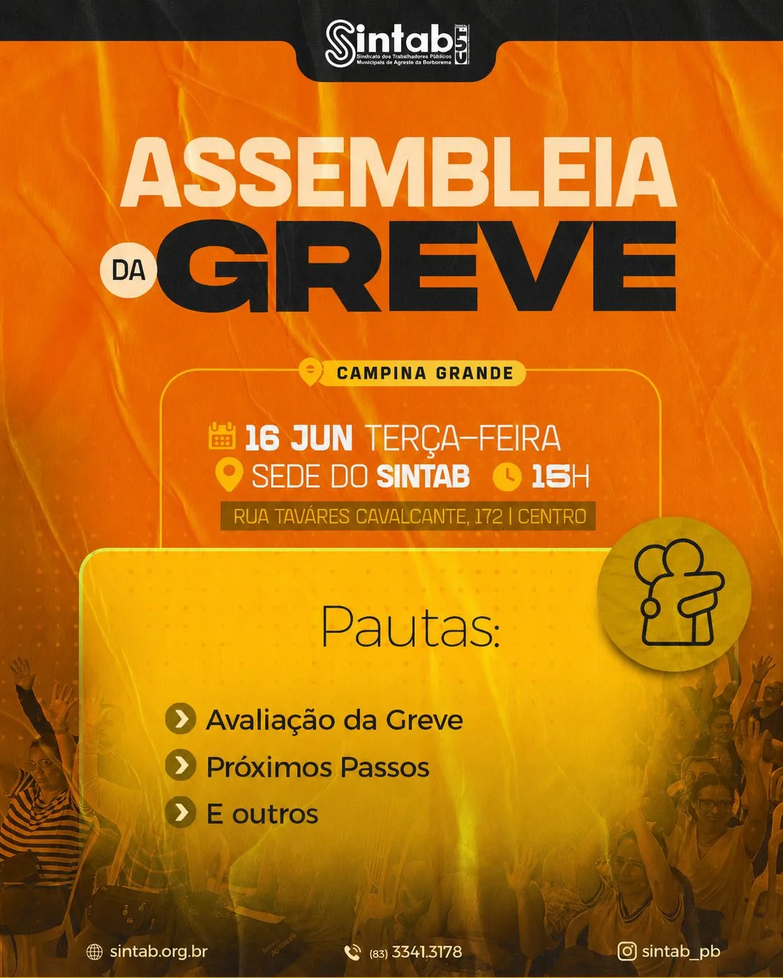 Serviço público: servidores municipais de Campina Grande realizam assembleia geral para avaliar movimento grevista