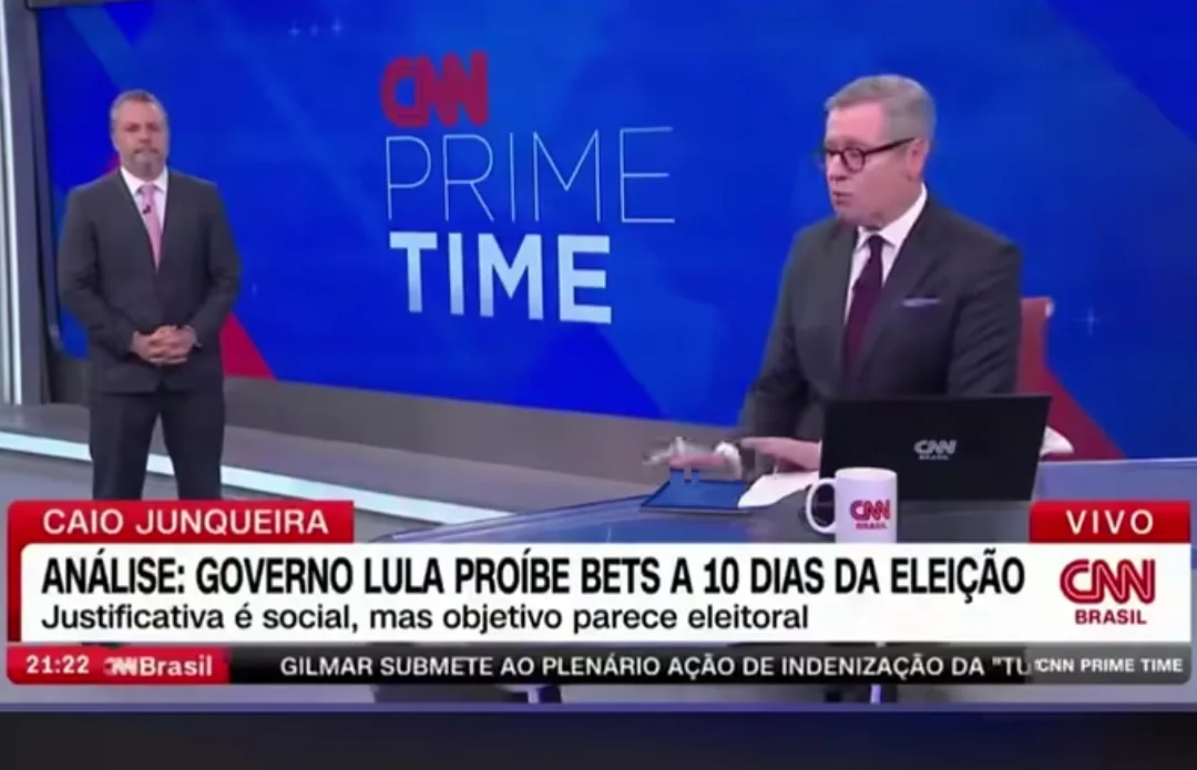 “Turbinou e agora quer proibir": Analista da CNN critica virada de Lula sobre bets