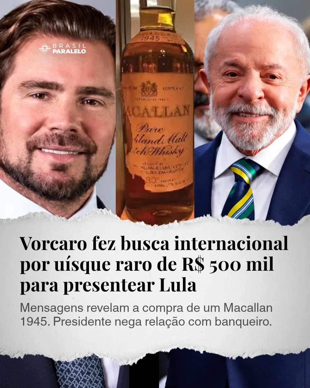 Vorcaro fez busca internacional por uísque raro de R$ 500 mil para presentear Lula