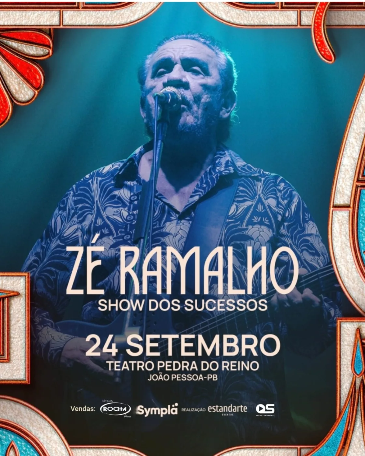 Zé Ramalho retorna a João Pessoa com a turnê "Show dos Sucessos"