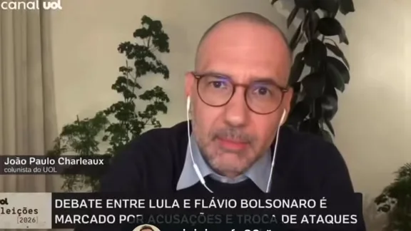 Blogueiro do UOL detonando a participação de Lula no debate da Band
