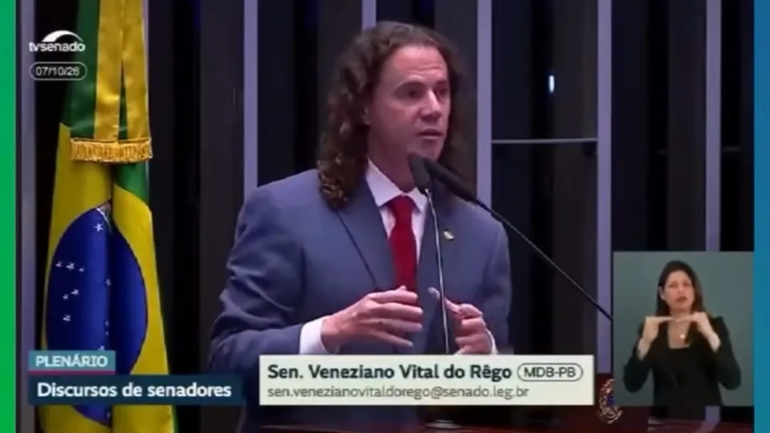 da urna à tribuna:  Veneziano sobe o tom e leva ao congresso acusações da disputa ao Senado na Paraíba
