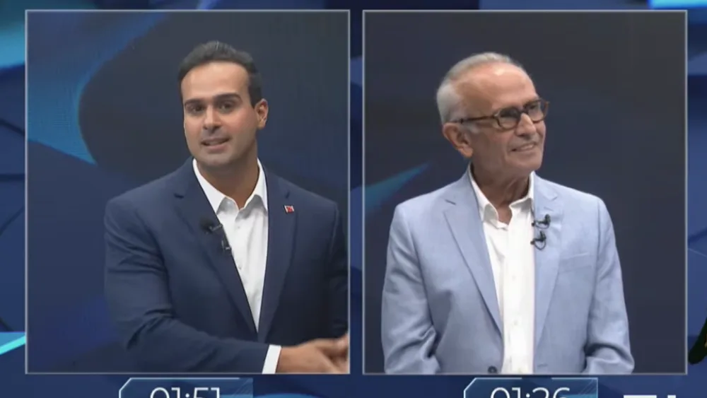 Durante debate, Lucas acusa Cícero de prometer e não fazer; ex-prefeito rebate: “Está mentindo demais”