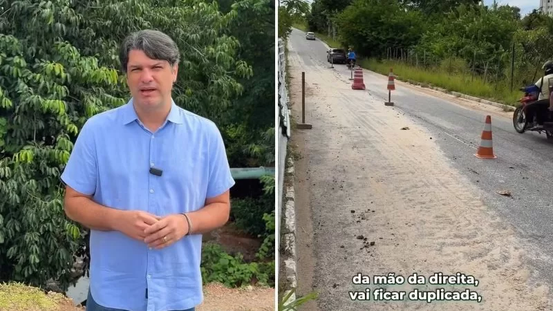 Leo Bezerra vistoria cratera causada por chuvas no Timbó e promete solução rápida