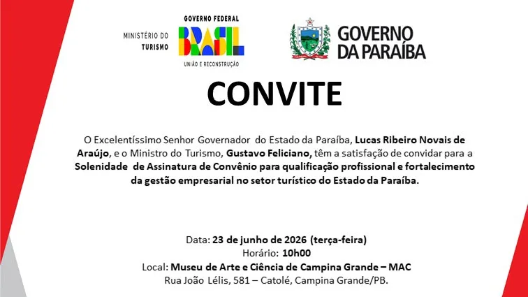 Museu de Arte e Ciência sediará assinatura de convênio que vai qualificar 2 mil profissionais do turismo na Paraíba