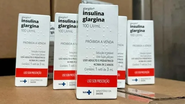 Paraíba recebe mais de 25 mil tubetes de insulina glargina para aplicação pelo SUS