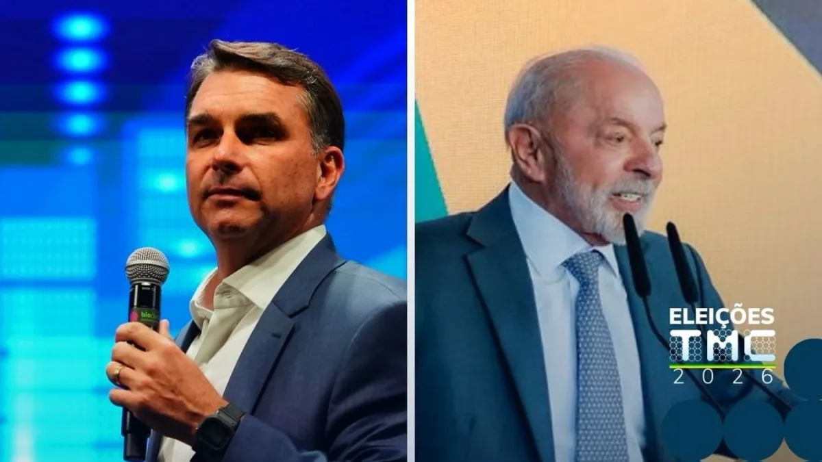 PL NA FRENTE:  Pesquisa aponta Flávio com 46% e Lula com 44% das intenções de votos no 2° turno