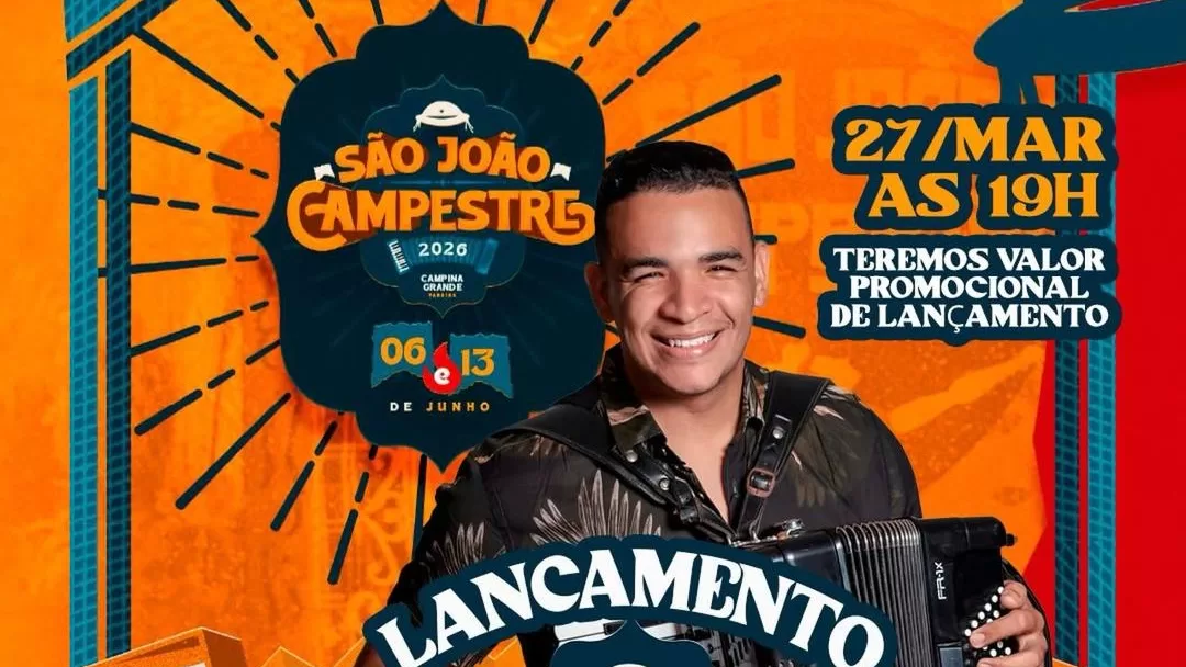 Programação do São João Campestre será lançada nesta sexta-feira (27) em Campina Grande