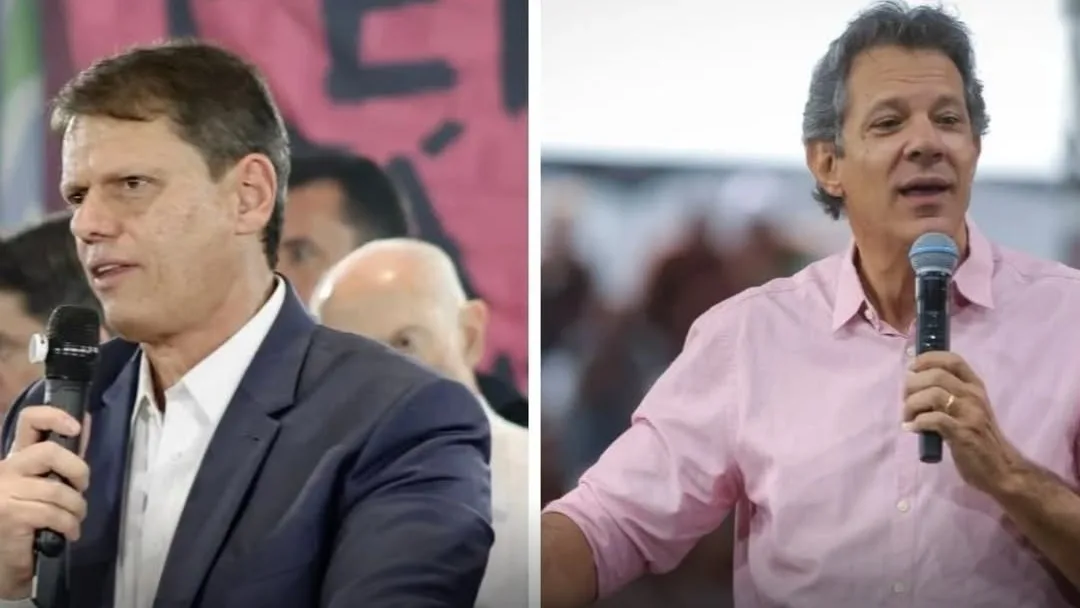 Real Time/Big Data em SP: Tarcísio tem 53% no 10 turno, e Haddad soma 36%