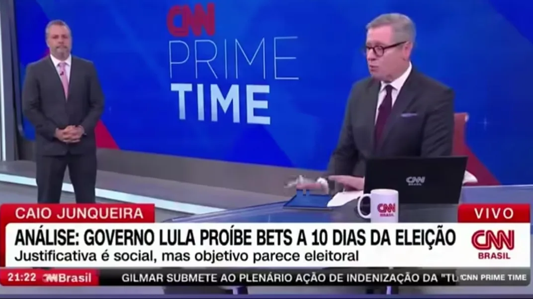 “Turbinou e agora quer proibir": Analista da CNN critica virada de Lula sobre bets