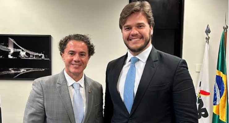 Bruno Cunha Lima ao lado de Veneziano.