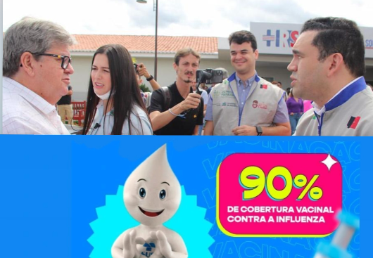 Paraíba é segundo em vacinação da influenza.