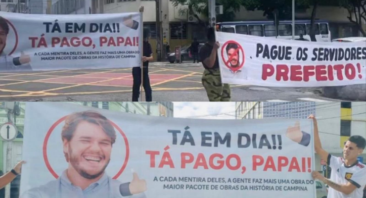 Faixas em Campina Grande.