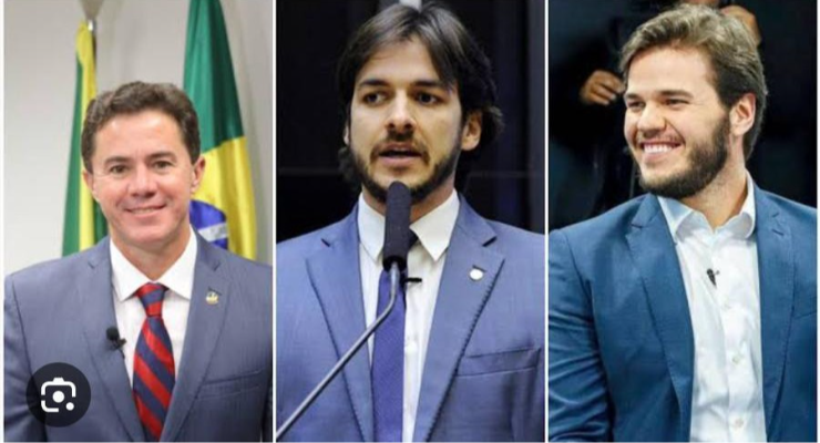 Veneziano Vital do Rego, Bruno Cunha Lima e Pedro Cunha Lima.