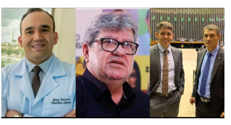 João Azevedo, Jhony Bezerra, Romero Rodrigues e Tovar Correia.