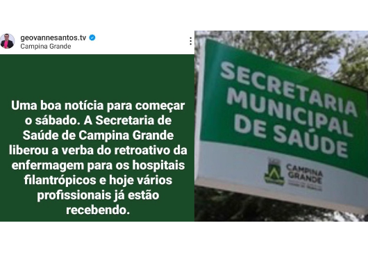Secretaria de Saúde de Campina Grande.