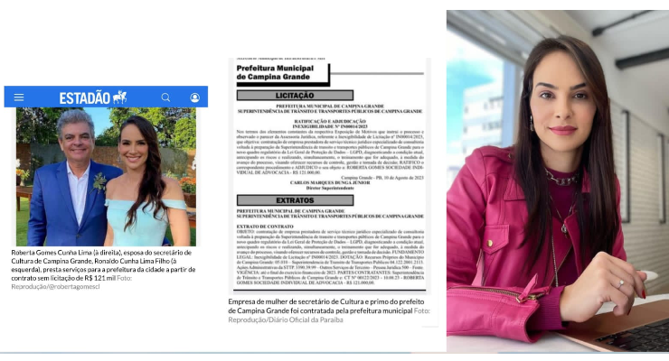 Esposa de Ronaldo Cunha Lima Filho