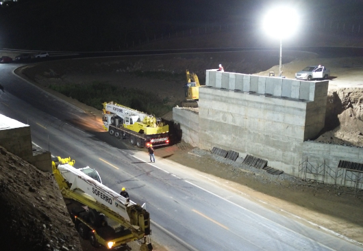 Obra viaduto que liga Lagoa Seca a Campina Grande - BR 104