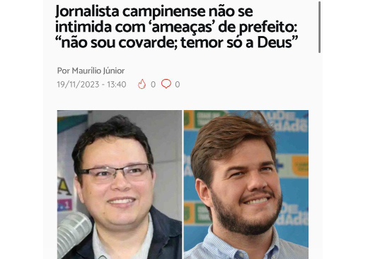 Jornalista Leonildo Ferreira.