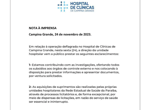 Hospital de Clínicas de Campina Grande.