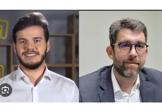 Prefeito Bruno Cunha Lima e secretário de Finanças Gustavo Braga.