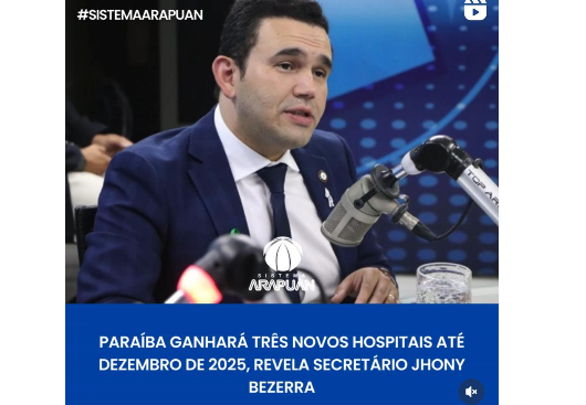 Secretário de Saúde do Estado, Dr. Jhony Bezerra.
