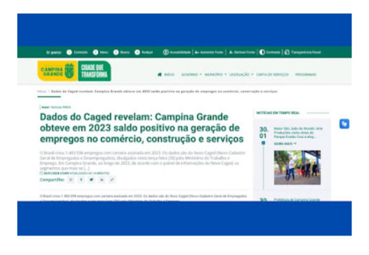 Prefeitura Municipal de Campina Grande.