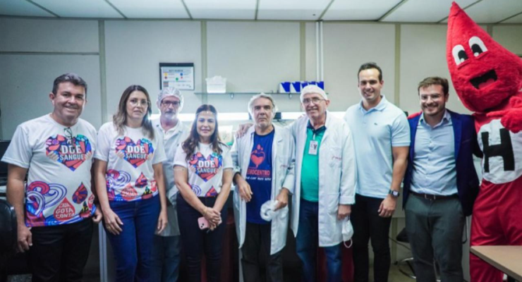 Lucas Ribeiro visita Hemocentro e faz apelo para doação de sangue no período que antecede o Carnaval