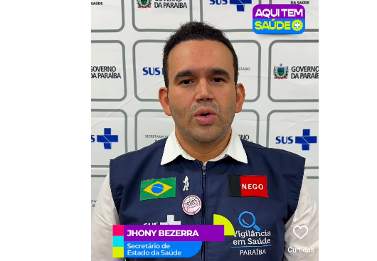 Secretário de Saúde do Estado, Dr. Jhony Bezerra.