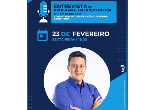 BOMBA: vereador Márcio Melo de CG promete entrevista bombástica no programa Balanco do Dia